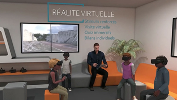 SUEZ, espace casques VR 360